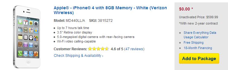 Телефоны за бесплатно в Bestbuy