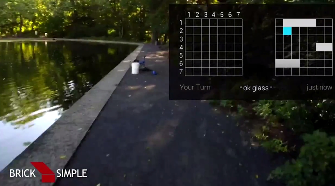 Первая игра для Google Glass - морской бой