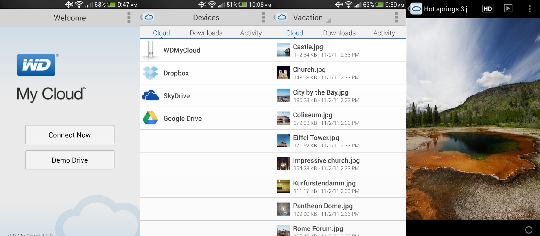 WD My Cloud - android приложение