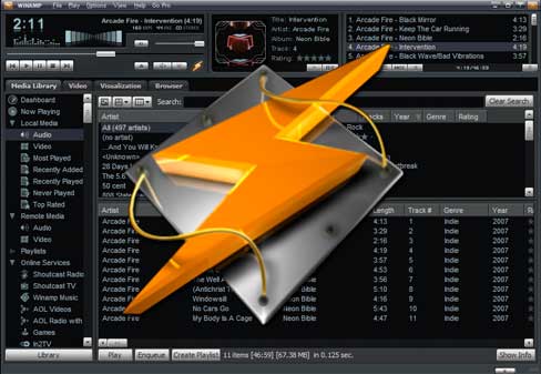 Winamp закрывается