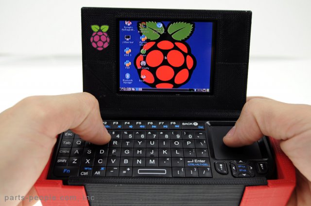 Pi-to-Go - миниатюрный ноутбук распечатанный на 3D-принтере
