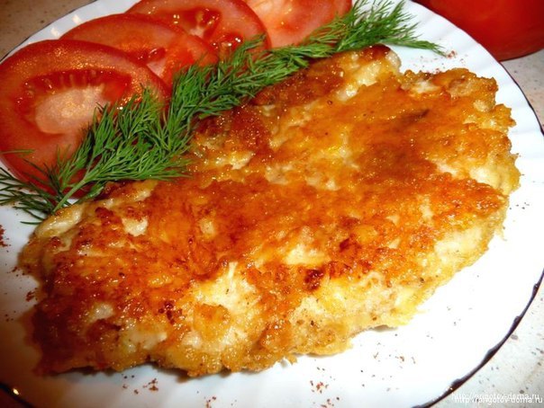 Куриная грудка. Бонус: хрустящий сыр