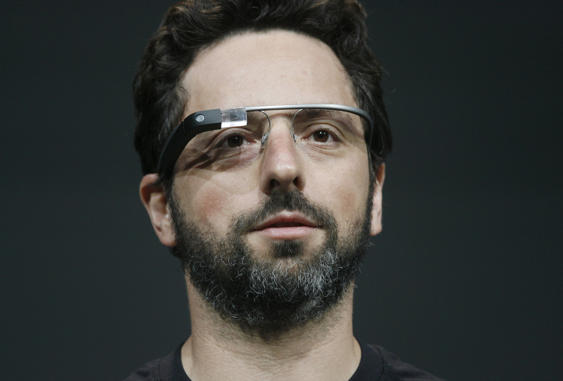 Сергей Брин демонстрирует очки Project Glass