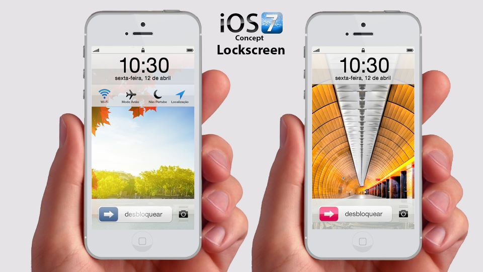 В iOS 7 будет новый экран разблокировки