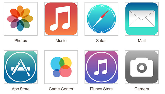 Новые иконки iOS 7