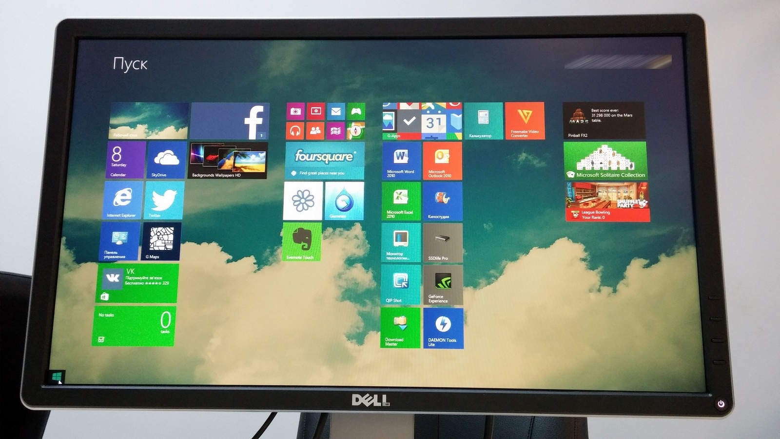 Dell P2214H - пример изображения