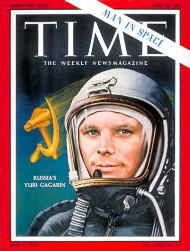 Юрий Гагарин на обложке Time