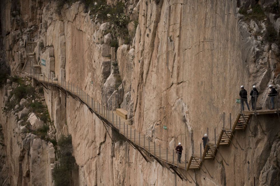 El Caminito Del Rey была создана для передвижения строительных материалов