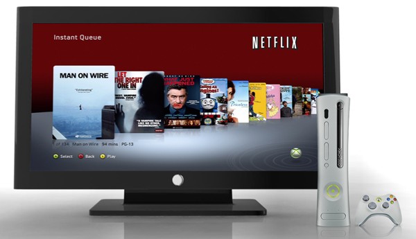 Просмотр кинофильмов в онлайновом сервисе Netflix на Xbox 360
