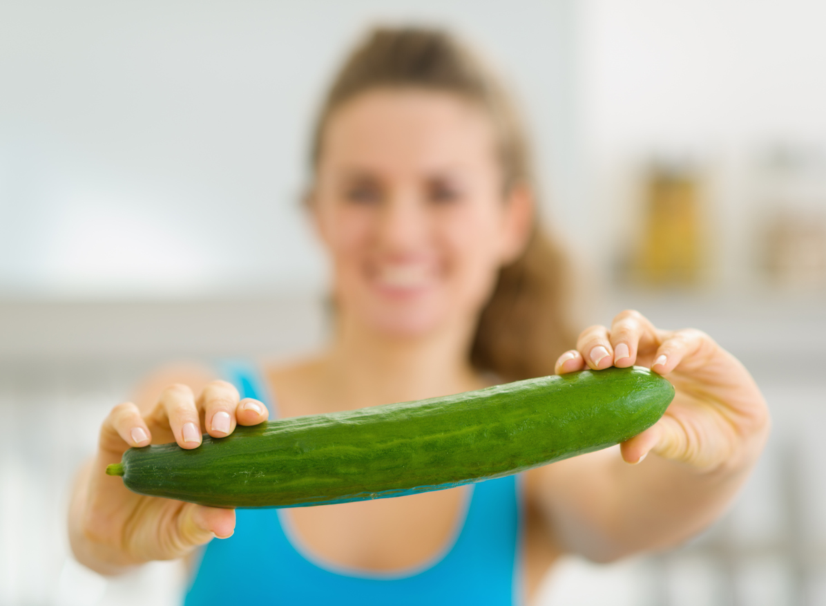 Sitting cucumber