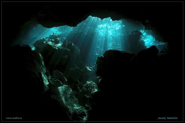 Мексиканские подводные пещеры