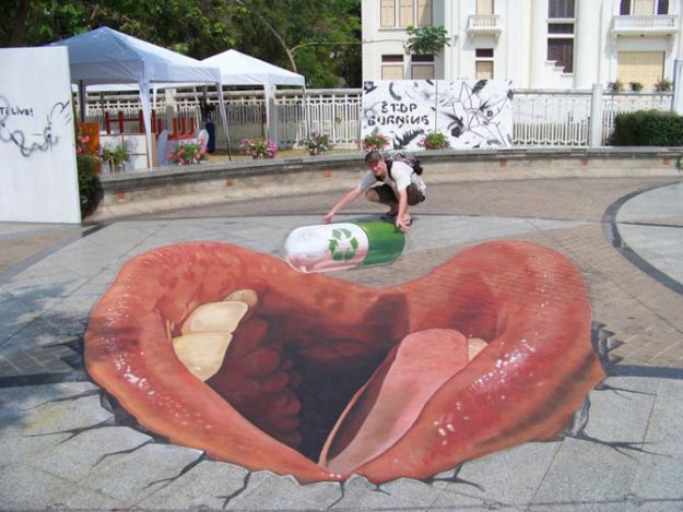 3-D Street-Art.