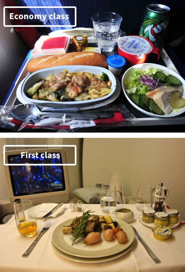 Чем кормят своих пассажиров различные авиакомпании