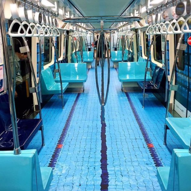 Спортивные вагоны тайваньского метро