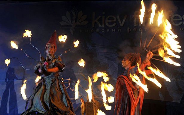 Фестиваль огня в Киеве...