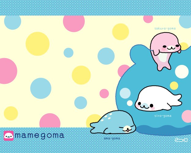 милые японские открыточки - тюлени Mamegoma