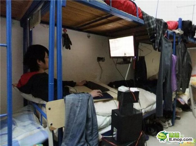 Рабочее место китайского студента
