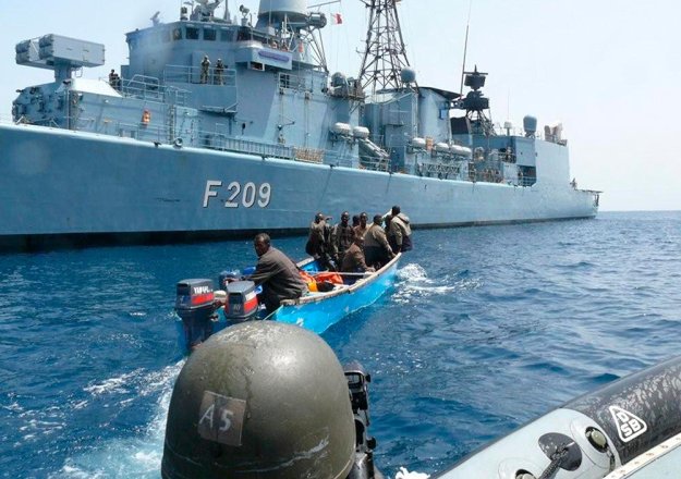 Задержанные пираты в Аденском заливе