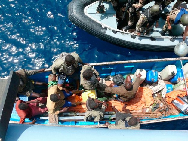 Задержанные пираты в Аденском заливе