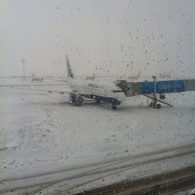 Весенний снегопад в Екатеринбурге