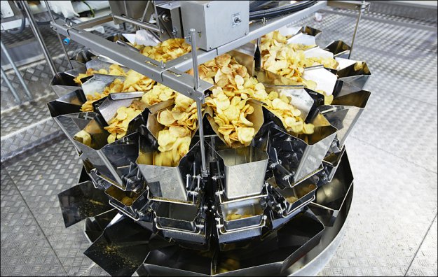 Как делают картофельные чипсы и сухарики