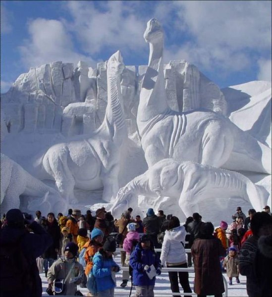 ...ice sculptures...