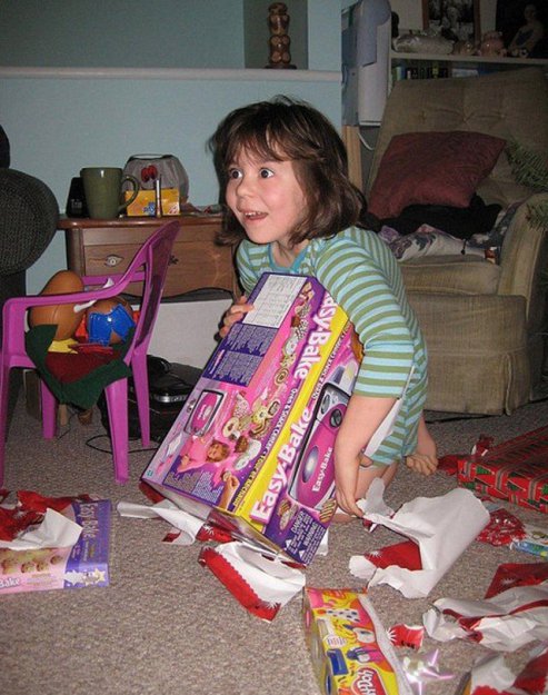 Реакция детей на подарки