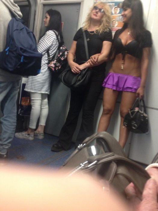 Модные пассажиры нашего метро