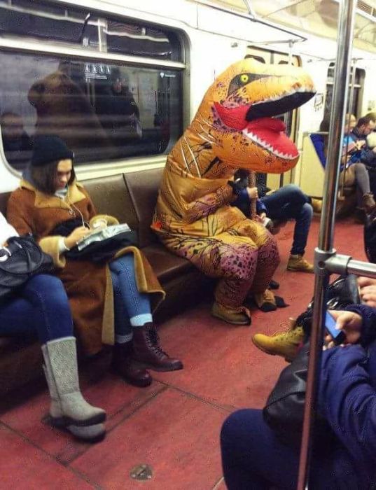 Модные пассажиры нашего метро
