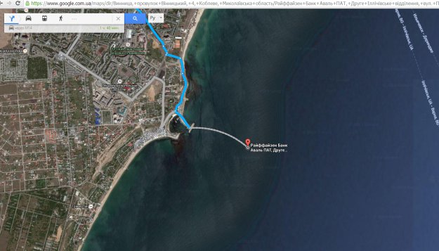 Первый банк в море ))) Google Maps рулит!