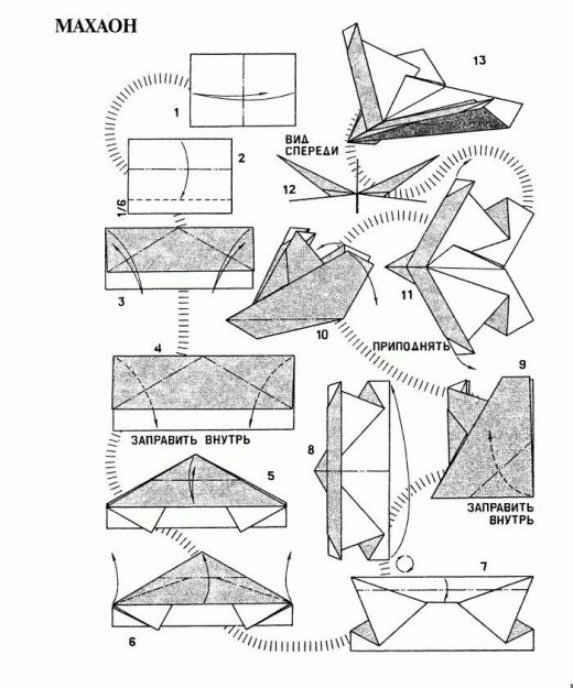 Инструкция бумажных самолетов