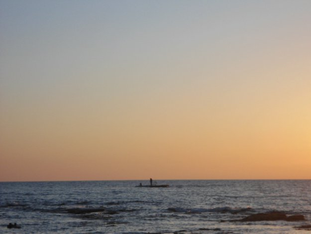 Закат и вечер на пляже 07.06.2012 года.