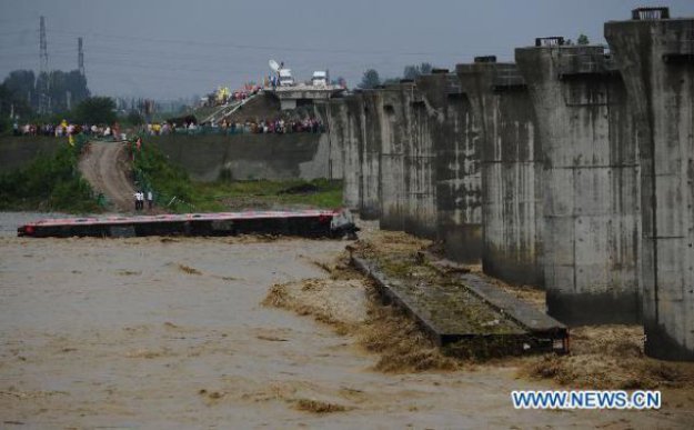 Разлив реки в Китае