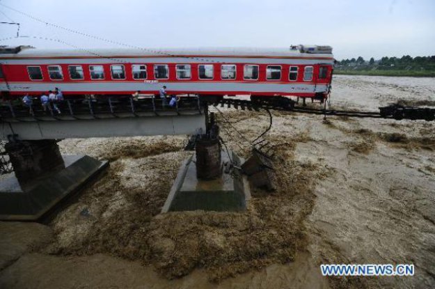 Разлив реки в Китае