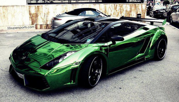 Green tint.