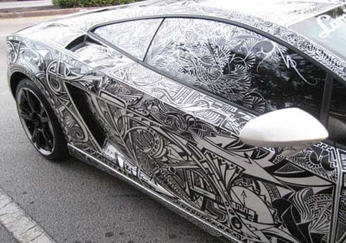 Отлично разрисованный Lamborghini