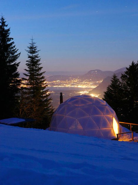 Уникальный эко-курорт в горах Швейцарии