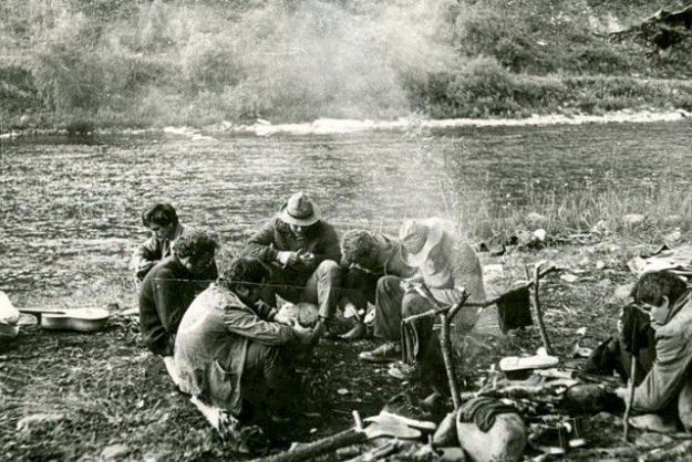 Сплав по реке Уба в 1982 году
