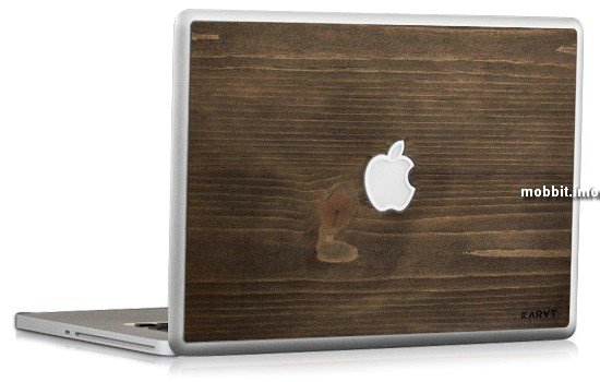 Деревянная отделка для MacBook от компании KARVT