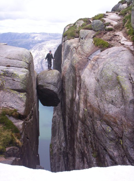 Кьерагболтен – камень, застрявший между скал