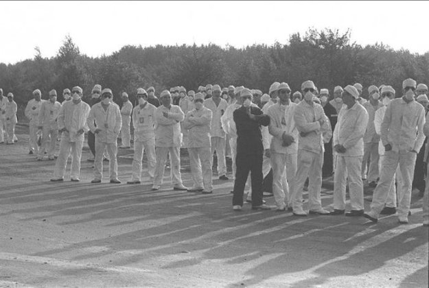 Зона отчуждения ЧАЭС в мае 1986