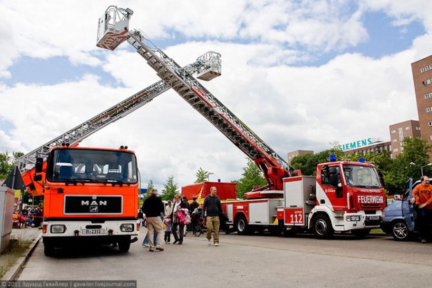 Как работают немецкие пожарные