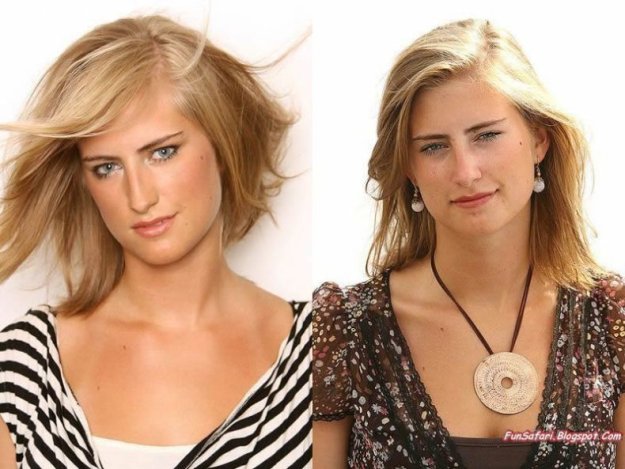 Чудо макияж: до  и после.