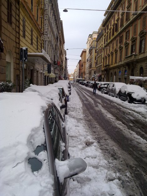 Рим в снегу