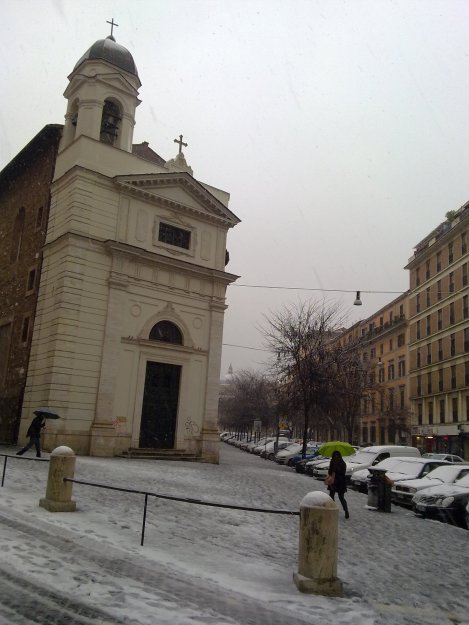 Рим в снегу