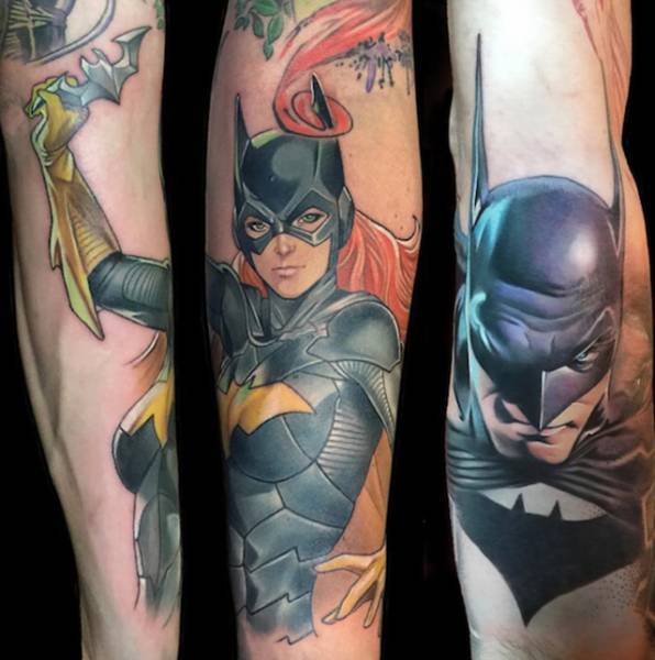 Татуировки с изображением известных героев