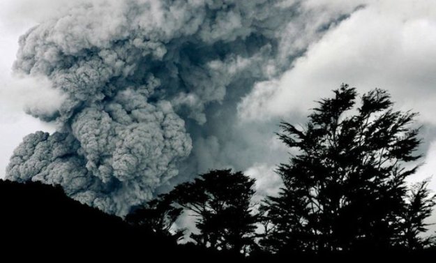 Последствия извержения вулкана