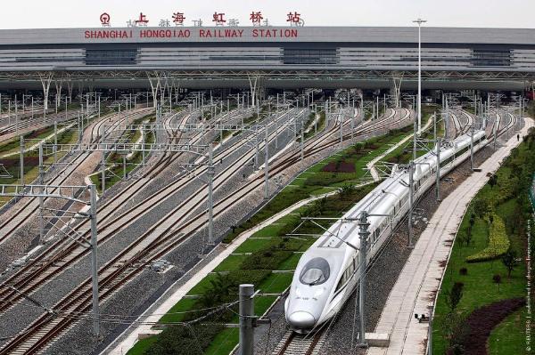 Скоростные поезда в Китае.