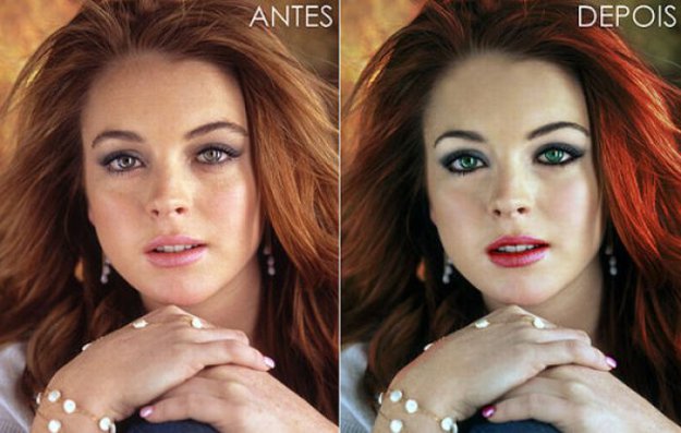 Фотографии звезд до и после обработки