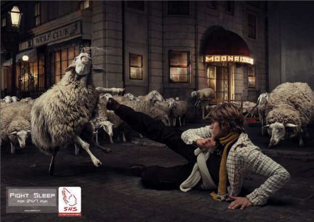 Креативная реклама с участием животных